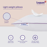Livpure Smart Microfibre Sleeping Pillow Pack of 2 Solid Cloud Essentia (White) LSH-PILL-CLDESSN-PC2