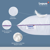 Livpure Smart Microfibre Sleeping Pillow Pack of 2 Solid Cloud Plus (White) LSH-PILL-CLDPLUSPC2