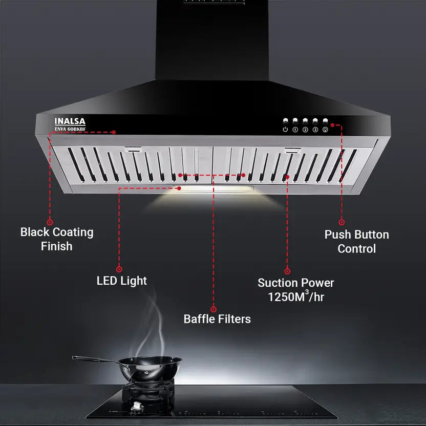Inalsa Cooker Hood Enya 60BKBF