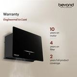 Beyond Appliances Cube 60 BLDC Plug N Play Ductless Kitchen Chimney | 1600 CMH | Auto Clean | 5-Stage Charcoal Activated Filter | Touch Control | 3-way Suction | 48dB Low Noise | Black,CUBE60-BLDC-BLACK(BA-CU-CB-PP-BL-60-CH)