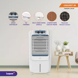 LIVPURE 48 L Room/Personal Air Cooler (White, COOLMIST-48 L)