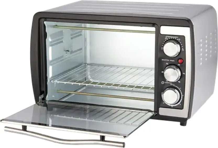 BAJAJ 23-Litre Oven Toaster Grill (OTG) (2300 TMSS dlx 23 Litres OTG (Motorized Rotisserie, 420101, Black), Multicolor)
