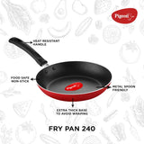 Pigeon Combo - Brunet Cooktop + Flat tawa 250 + Fry Pan 240 Glass Manual Gas Stove