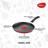 Pigeon Combo - Brunet Cooktop + Flat tawa 250 + Fry Pan 240 Glass Manual Gas Stove