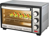 INALSA Oven OTG (24 Liters) Toaster Grill Oven 1600W with Motorised Rotisserie & Temperature Selection|6 Stage Heat Selection|Toaster Grill|Stainless-Steel Finish,(Silver),2Yr Warranty