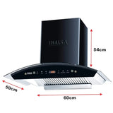 Inalsa Cooker Hood Elios 60BKMAC