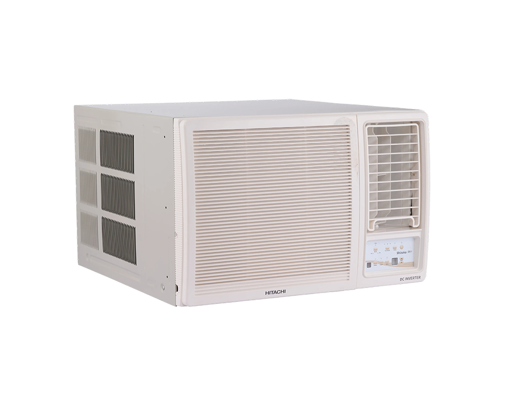 Hitachi Shizuka Inverter Series 2026 Model 1.5 Ton 3 Star Window Inverter AC (RAW318HIEO, White)