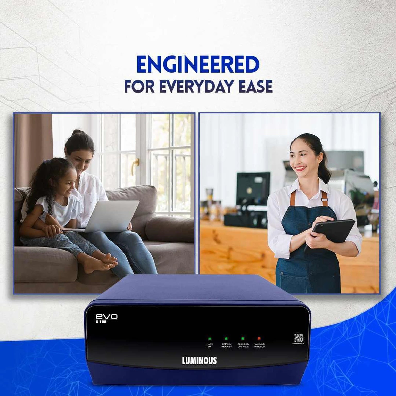 Luminous EVO D 700 600VA 12Volt Square Wave Inverter