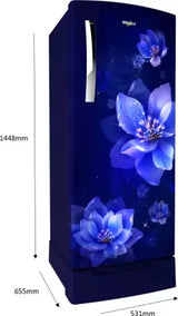 Whirlpool 192 L 4 Star Icemagic Powercool Direct-Cool Single Door Refrigerator (215 IMPC PRM 4S SAPPHIRE MULIA-Z)