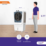 Livpure 85 L Desert Air Cooler (White and Blue, AEROFROST-85L)