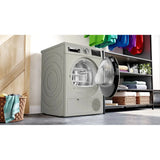 BOSCH 8 kg Dryer with In-built Heater Grey (WPG23108IN)