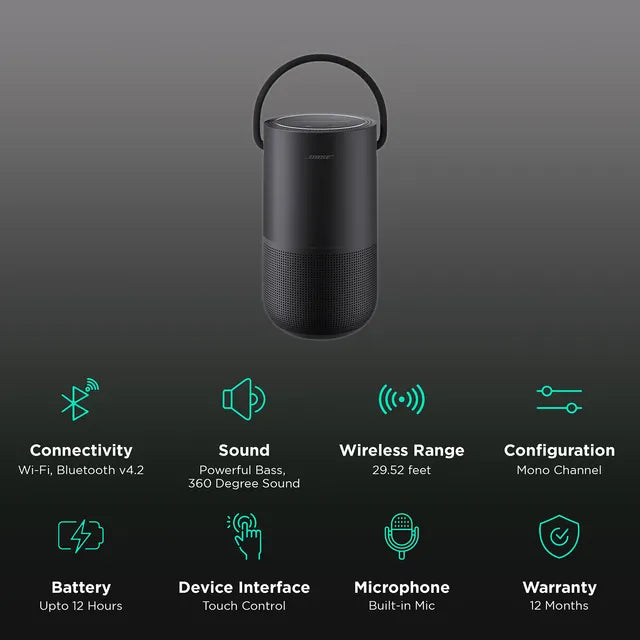 Bose Portable Home Speaker 240V AP Bluetooth Speaker Luxe Black
