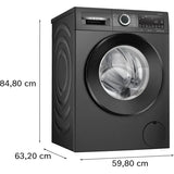 Bosch 9kg 5 Star Anti Wrinkle & Steam Care Fully Automatic Front Load Washing Machine with Built in Heater (WGA244ZTIN, Black Grey)