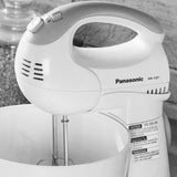Panasonic 200 Watts Stand Mixer (2 Attachments, 5 Speed Selection, MK-GB1, White)