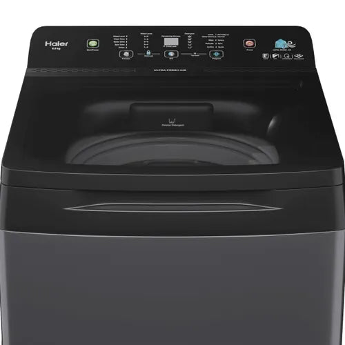 Haier 9 Kg 5 Star Fully Automatic Top Load Washing Machine with Pillow Drum | 8 Wash Programs | Toughened Glass | Soft Closing (HWM90-688S8, Dark Jade)