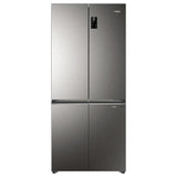 Haier 520L 3 Star Lumiere French Door 4-Door Side by Side Frost Free Refrigerator | Convertible Magic Zone | Inverter | Digital Display Panel | Deo Fresh Technology (HRB-600IS, Inox Steel)