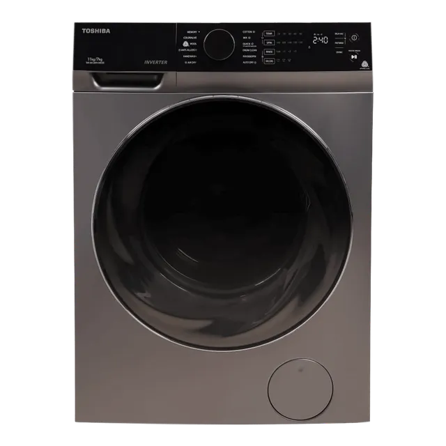 TWD-BK120M4-IND(SK) ,TOSHIBA WD 11/7 KG, T03 SERIES, DARK SILVER COLOR (open Box Like New)