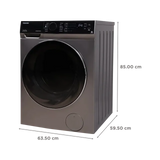 TWD-BK120M4-IND(SK) ,TOSHIBA WD 11/7 KG, T03 SERIES, DARK SILVER COLOR (open Box Like New)