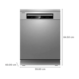 Toshiba 14 Place Settings (DW-14F1IN(S)-2, Silver)