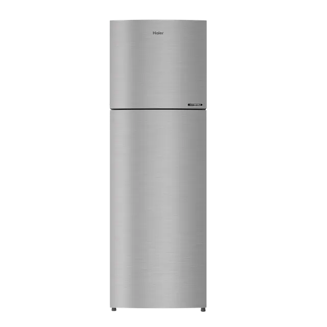 Haier 268 Litres 2 Star Frost Free Double Door Convertible Refrigerator REF HRF-3182BIS-P, Inox Steel