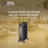 Morphy Richards OFR 9F Wave Fin 2400W Oil Filled Room Heater with 400W PTC Fan | ISI Certified | 2 years warranty