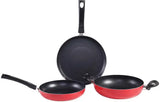 WONDERCHEF Venice 3Pcs cookware set Red & Black
