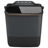 LLOYD 7.5 kg 5 Star Semi Automatic Washing Machine with 3 Wash Programs (GLWMS75CVGEL, Grey)