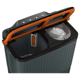 LLOYD 7.5 kg 5 Star Semi Automatic Washing Machine with 3 Wash Programs (GLWMS75CVGEL, Grey)