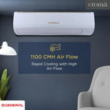 O General BMA Series 1.1 Ton 2 Star Fixed Speed Split AC (Copper Condense, 2026 Model ODU AOGA14BMAA-B IDU ASGA14BMAA-B)