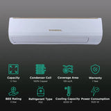 O General BMA Series 1.1 Ton 2 Star Fixed Speed Split AC (Copper Condense, 2026 Model ODU AOGA14BMAA-B IDU ASGA14BMAA-B)