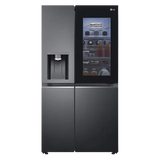LG 630 L, Frost-Free, Inverter, Wi-Fi Convertible, InstaView Door-In-Door, Side-By-Side Refrigerator with Ice and Water Dispenser (GL-X257AMC3, Matte Black, )