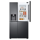 LG 630 L, Frost-Free, Inverter, Wi-Fi Convertible, InstaView Door-In-Door, Side-By-Side Refrigerator with Ice and Water Dispenser (GL-X257AMC3, Matte Black, )
