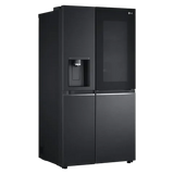 LG 630 L, Frost-Free, Inverter, Wi-Fi Convertible, InstaView Door-In-Door, Side-By-Side Refrigerator with Ice and Water Dispenser (GL-X257AMC3, Matte Black, )