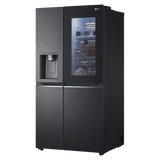 LG 630 L, Frost-Free, Inverter, Wi-Fi Convertible, InstaView Door-In-Door, Side-By-Side Refrigerator with Ice and Water Dispenser (GL-X257AMC3, Matte Black, )