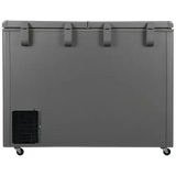 Haier Titanium 595 Litres 5 Star Double Door Deep Freezer with Stabilizer Free Operation (HFC-595DME5, Grey)