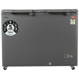 Haier Titanium 595 Litres 5 Star Double Door Deep Freezer with Stabilizer Free Operation (HFC-595DME5, Grey)