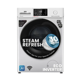 IFB 8 Kg 5 Star Powered by AI with 9 Swirl Wash, WiFi, Fully Automatic Front Load Washing Machine (Senator SXN 8014, Steam Refresh Program with Eco Inverter, Rich Silver)(Touched Up)
