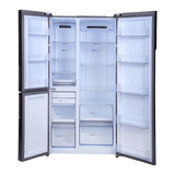 Haier 598 Litres 3 Star Frost Side-by-Side Smart Wifi Enabled Convertible Refrigerator with Digital Control Panel (HRT-683KGU1, Black Glass)