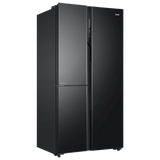 Haier 598 Litres 3 Star Frost Side-by-Side Smart Wifi Enabled Convertible Refrigerator with Digital Control Panel (HRT-683KGU1, Black Glass)