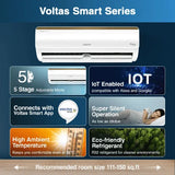 Voltas 1.5 Ton 3 Star Inverter Split AC (Copper, 5-in-1 Adjustable Mode, Anti-dust Filter, 183V Vertis Smart Elite Gold, White)