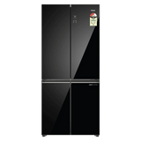 Haier 520 Litres 3 Star Frost Free French Door Convertible Refrigerator with Colorful Digital Display Panel (HRB-600KGU1, Black Glass)