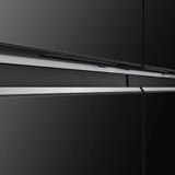 Haier 520 Litres 3 Star Frost Free French Door Convertible Refrigerator with Colorful Digital Display Panel (HRB-600KGU1, Black Glass)