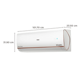 Haier Kinouchi Heavy Duty 7 in 1 Convertible 1.6 Ton 4 Star Triple Inverter Split Smart AC with Voice Control (Copper Condenser,White)IND-HS19K-PYAIR4BN-INV ODU HU19-4BN-INV