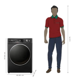 IFB 9/6/3 kg Wi-Fi Inverter Fully Automatic Front Load Washer Dryer Refresher (Executive ZBN, AI Technology, Black Hairline)