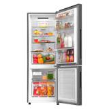 Haier 237 Litres 2 Star Frost Free Double Door Bottom Mount Convertible Refrigerator with Turbo Icing Technology (HRB-2872IBGB-P, GE Black)