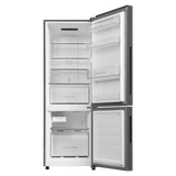 Haier 237 Litres 2 Star Frost Free Double Door Bottom Mount Convertible Refrigerator with Turbo Icing Technology (HRB-2872IBGB-P, GE Black)