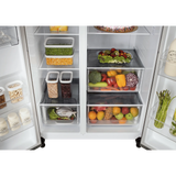 LG 650 Litres 3 Star Frost Free Side by Side Refrigerator (GL- B257HPZ3, Shiny Steel)