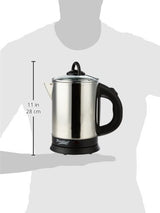 Prestige 1.7 Litres Electric Kettle(PKGSS 1.7)|1500W |Silver and Black | 1.7 Litres | Stainless Steel| Automatic Cut-off | Wide Mouth | Power Indicator | Single-Touch Lid Locking