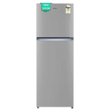 Haier 240L 2 Star Frost Free Double Door Refrigerator (HRF-2901IEBSA-P, Brushline Silver)