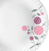 Larah by Borosil Pack of 34 Opalware Dahlia Galaxy Series Dinner Set (Microwave Safe)